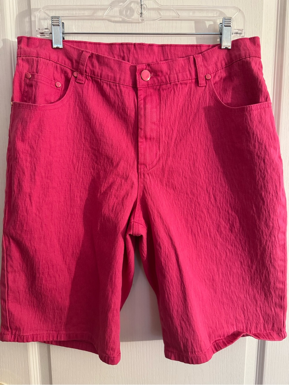 DG2 by Diane Gilman Fuschia Bermuda Shorts